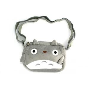 My Neighbor Totoro Ghibli Soft Plush Shoulder Bag Crossbody Gray Purse